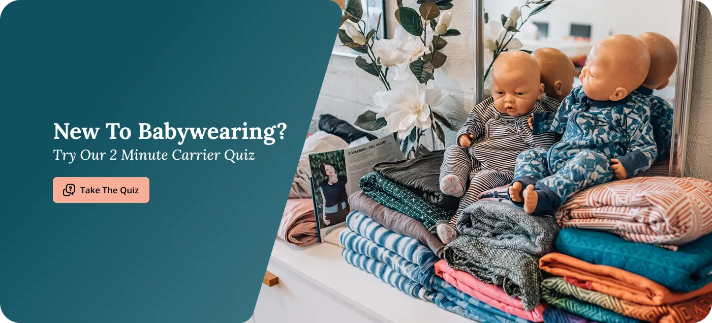 Baby carrier quiz banner